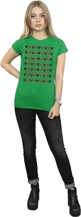 Immagine prodotto Disney Mickey And Minnie Christmas Hearts Maglietta Donna (M)