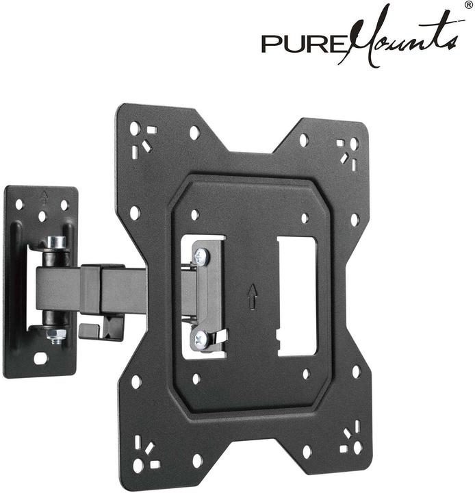 Image du produit PureMounts Wandhalterung PM-FM13-200 Schwarz (Mur, 30 kg, 23" - 43")