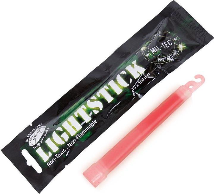 Produktbild Mil-tec Leuchtstab Rot 15cm (1 Stück)