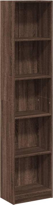 Produktbild vidaXL Bücherregal Regal Standregal Büroregal Aktenregal Braun Eichen-Optik (40 x 24 x 176 cm)