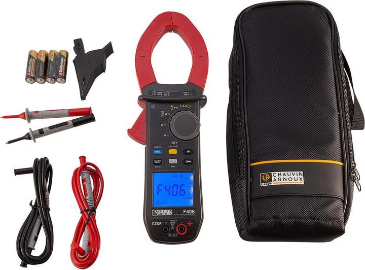 Actual product image Chauvin Arnoux F406 Current clamp digital Splash-proof (IP54) CAT III 1500 V, CAT IV 1000V An (CAT III, CAT IV 1000V)