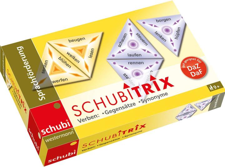 Actual product image Schubitrix verbs: Opposites, synonyms (German)