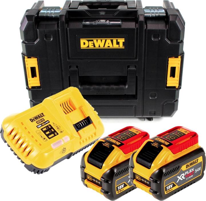 Actual product image DeWalt 54 Volt replacement battery + charger starter set 2xBattery162 Wh (54 V)