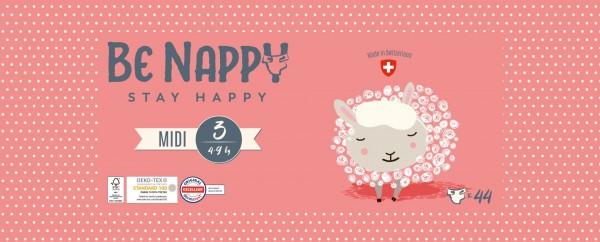 Actual product image Be Nappy Diaper (Size 3, Pack, 44 Piece)