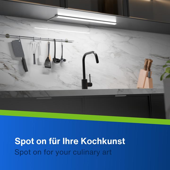 Produktbild REV LED-Unterbauleuchte, 8W, 3000K, 680lm, warmweiss, IP20, 60 cm (680 lm)