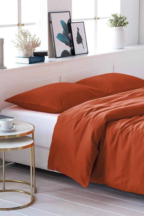 Image du produit Living Home Uni satin (Set de linge de lit, 160 x 210 cm, 65 x 100 cm)