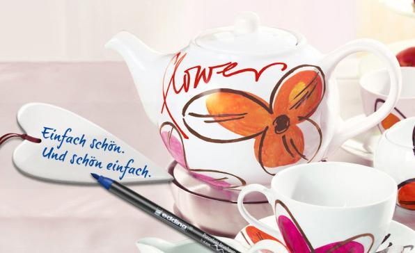 Actual product image Edding Porcelain pens warm colours set of 6pcs. (Multicoloured, 4 mm, 6 x)