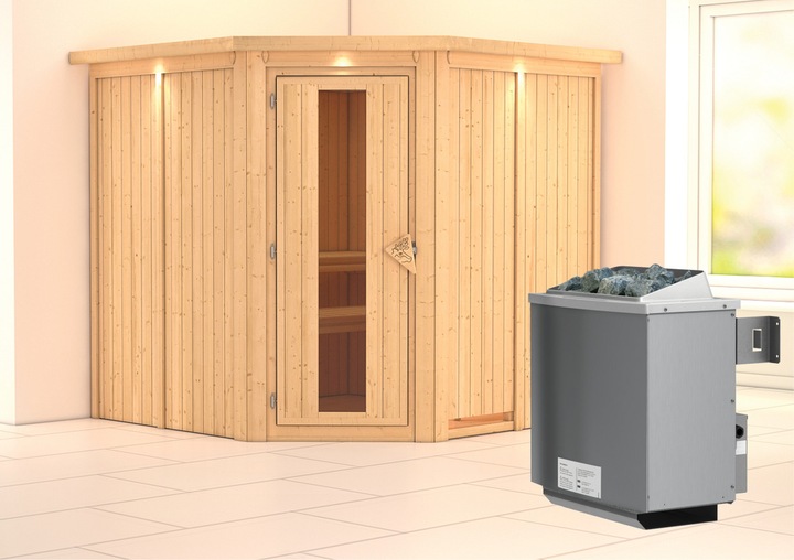 Actual product image Karibu Jarin with roof wreath (9 KW internal control)