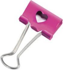 Produktbild Rapesco 1349 19mm Emoji Foldback Befestigungsclips (rosa) - 20 Klammern (20 x)