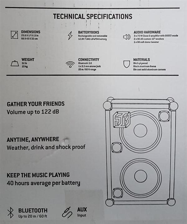 Actual product image Soundboks 2 (40 h, Rechargeable battery operated)