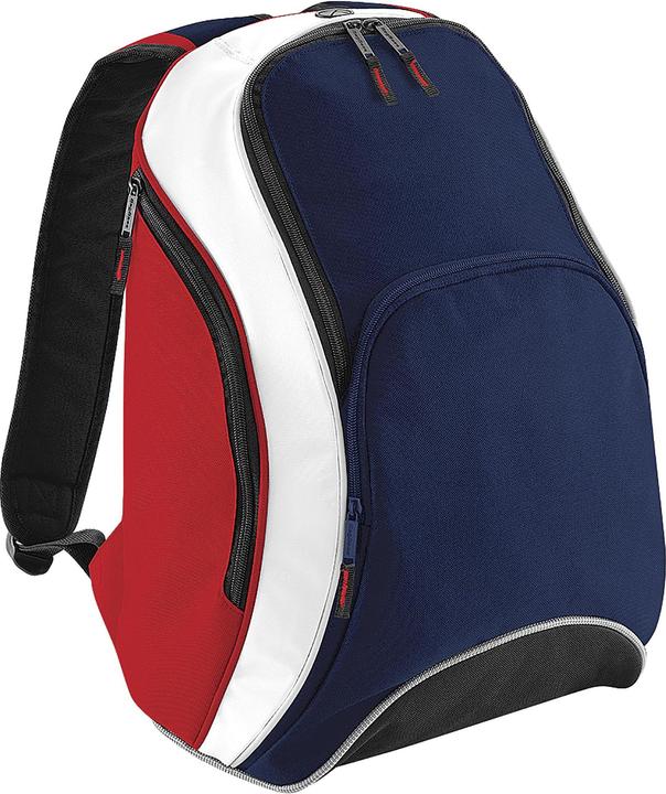 Blanc, Bleu foncé, Rouge