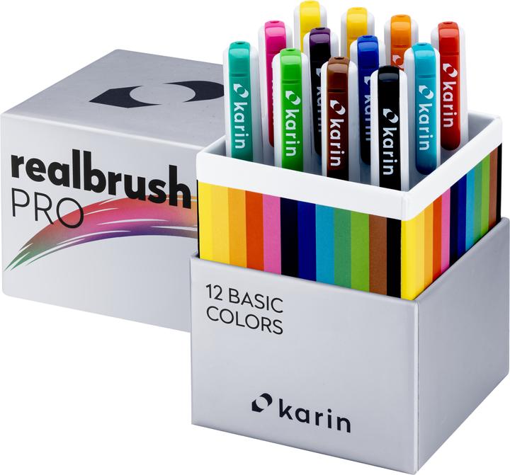 Produktbild Karin Real Brush Pen Pro 0.4mm (12x)