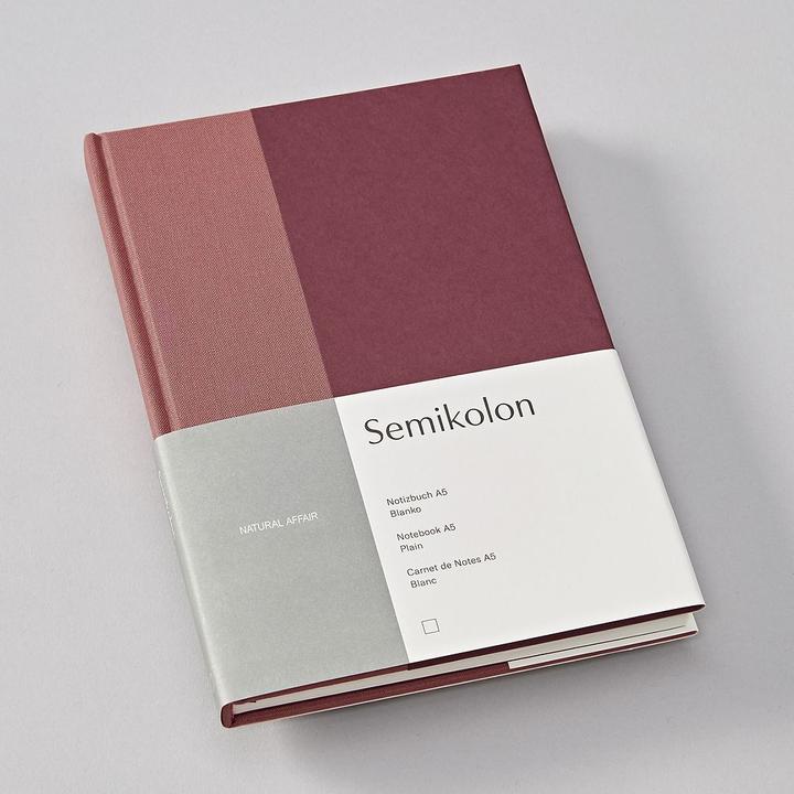 Actual product image Semikolon Notebook (A5) NATURAL AFFAIR, Blossom, Blank (A5)