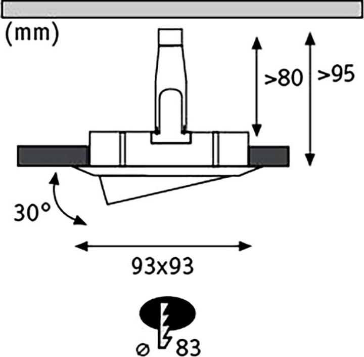Actual product image Paulmann Nova Plus recessed luminaire (470 lm, GU10)