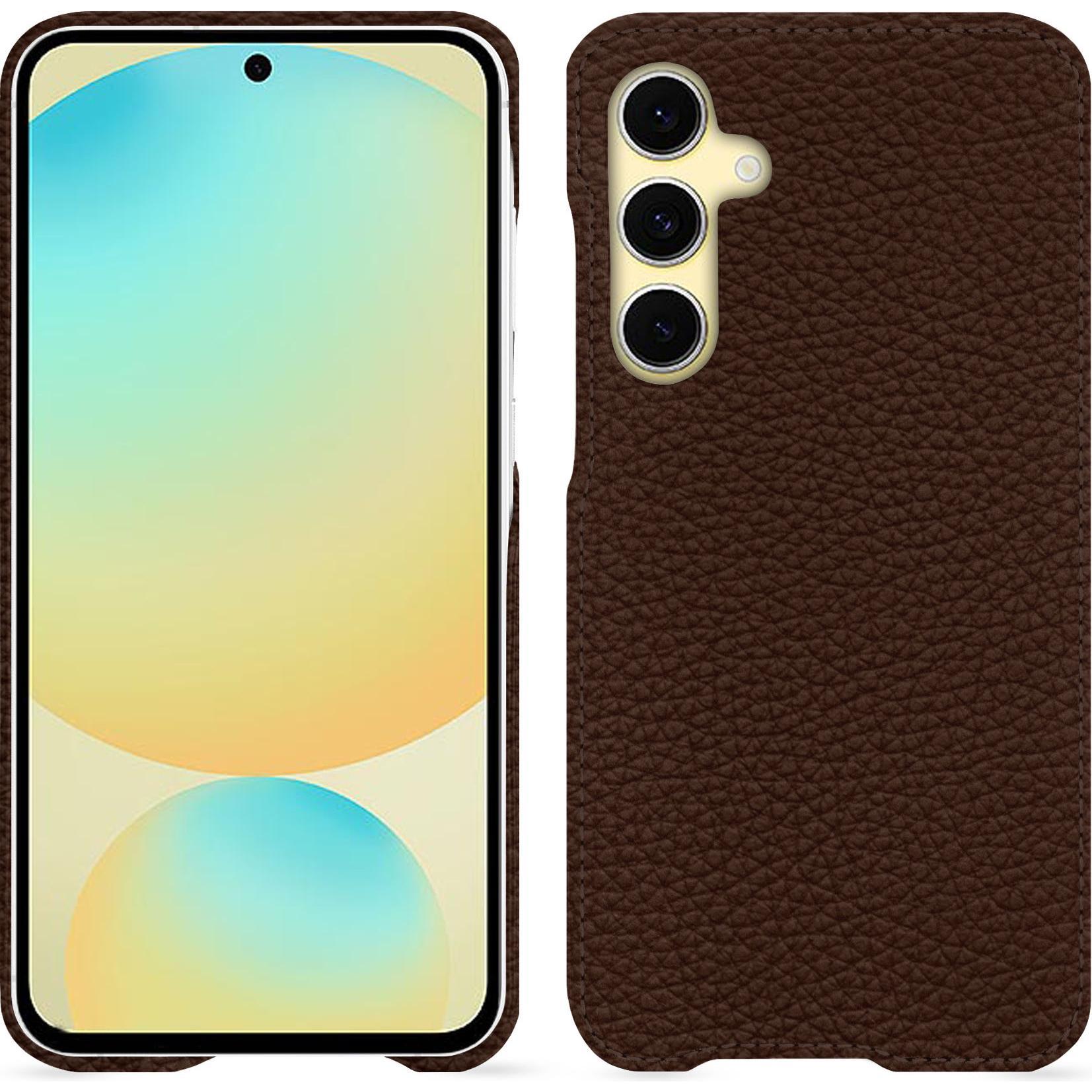 Noreve Lederschutzhülle (Samsung Galaxy S24 FE), Smartphone Hülle, Braun