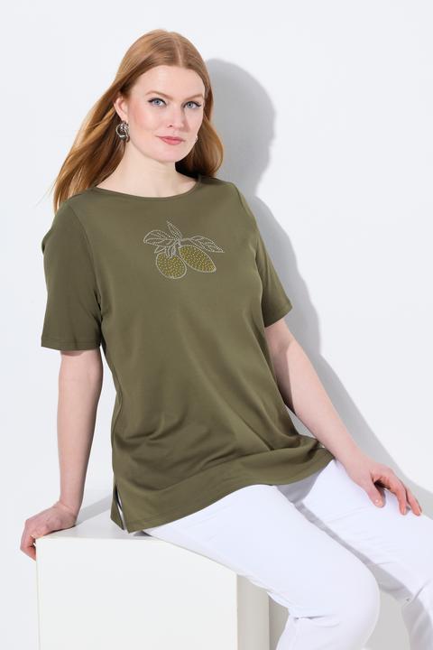 Produktbild Ulla Popken T-Shirt, Zitrone, U-Boot-Ausschnitt, Halbarm, Pima Cotton (46, 48)