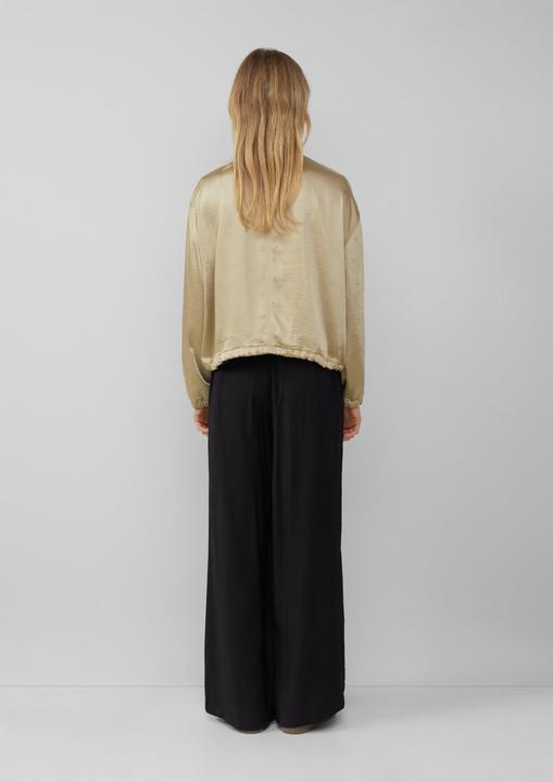 Image du produit S.Oliver Indoor-Jacke Satin-Blouson mit aufgesetzten Taschen und elastischem Saum (46)