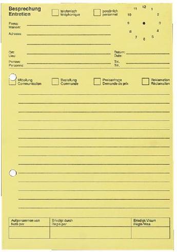 Ursus Telephone pad A5 yellow 2-language 80 sheets (A5, Lined)