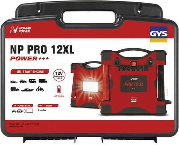 Actual product image GYS NOMAD POWER PRO 12 XL on lithium basis (8000 mAh)