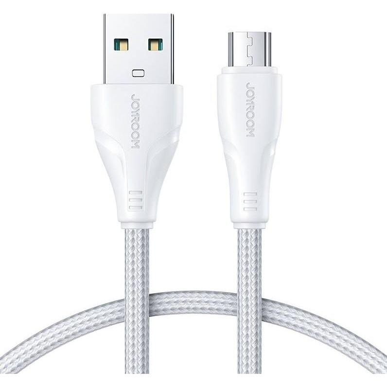 Joyroom S-UM018A11 Surpass Series 2.4A USB-A to Micro Fast Charging Data Cable 1.2m-White (1.20 m), USB Kabel