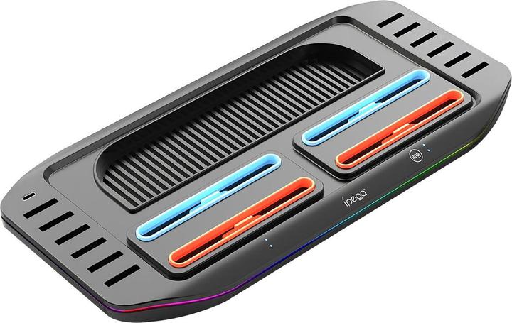 Immagine prodotto iLike iPega SW2210 Multifunkčný Nabíjací RGB Stojan pre Nintendo Switch 2, Nero (Switch 2)