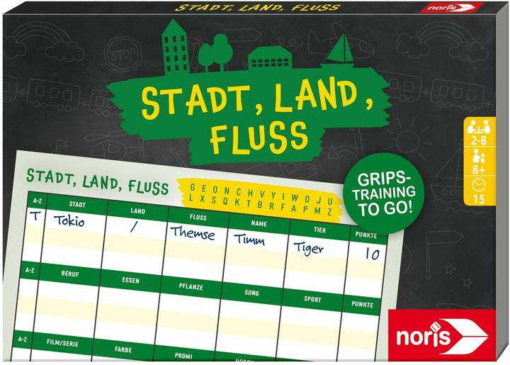 Produktbild Noris Stadt, Land, Fluss - Spielblock (Deutsch, 1 - 8 Spieler)