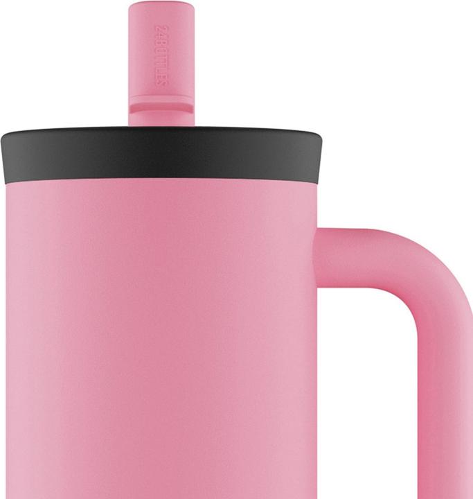 Actual product image 24 Bottles Thermobecher Straw Cup 800 ml, Pink (0.80 l)