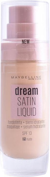 Produktbild Maybelline New York DREAM SATIN LIQUID FOUNDATION+SERUM #21-nude (Nude Colour 021)