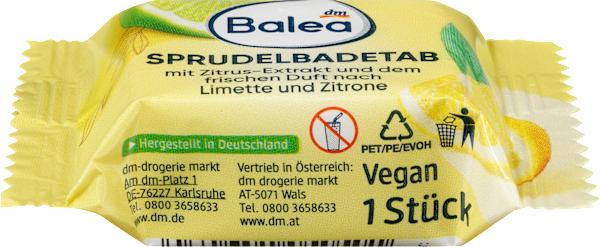 Actual product image dm Balea Bubble bath tabs Wellness triple