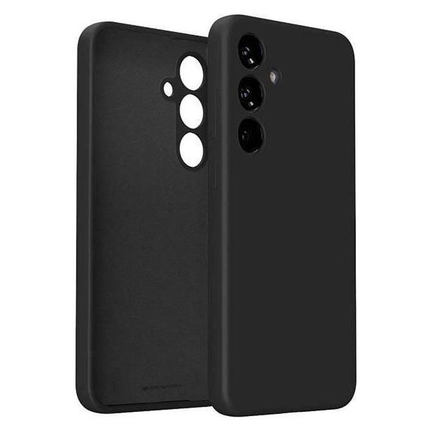 Mercury Silicone Samsung S23 FE S711 czarny/zwart (Samsung Galaxy S23 FE), Smartphonehoes, Zwart