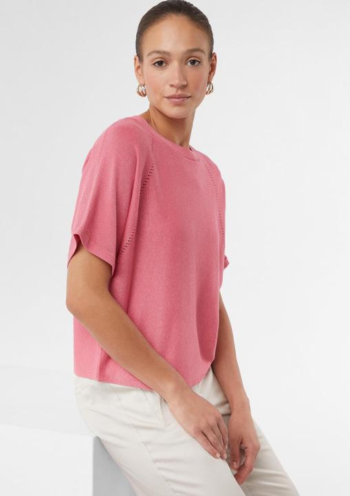 Immagine prodotto Comma Strickpullover Schimmernder Feinstrick-Pullover mit Fledermausärmeln (XS)