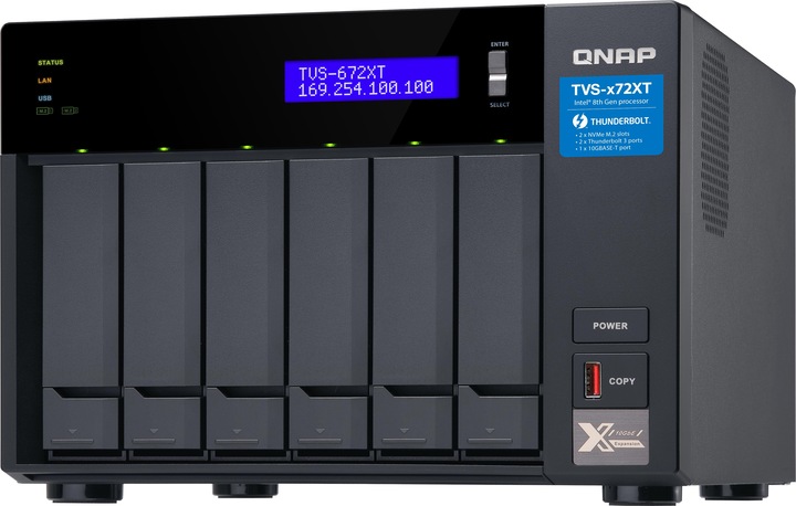 Produktbild QNAP TVS-672XT-i3-8G (0 TB)
