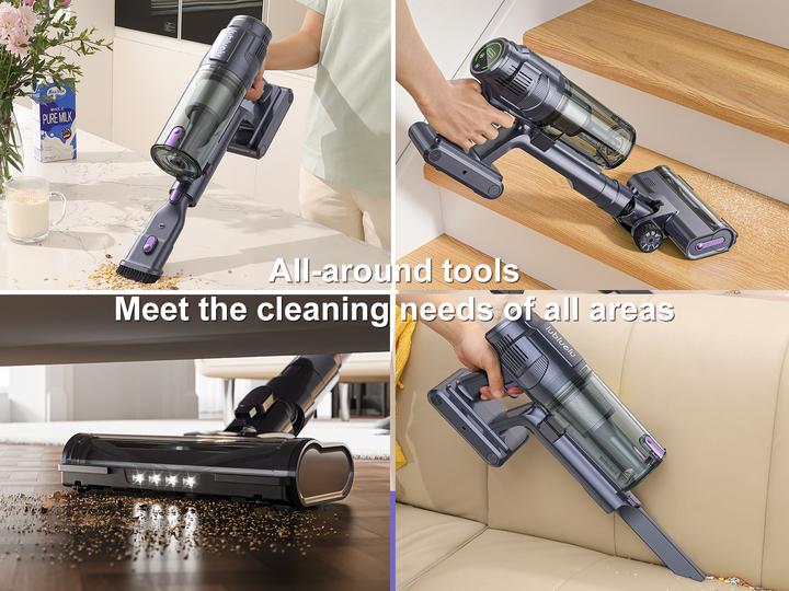 Actual product image Lubluelu L7 cordless upright vacuum cleaner