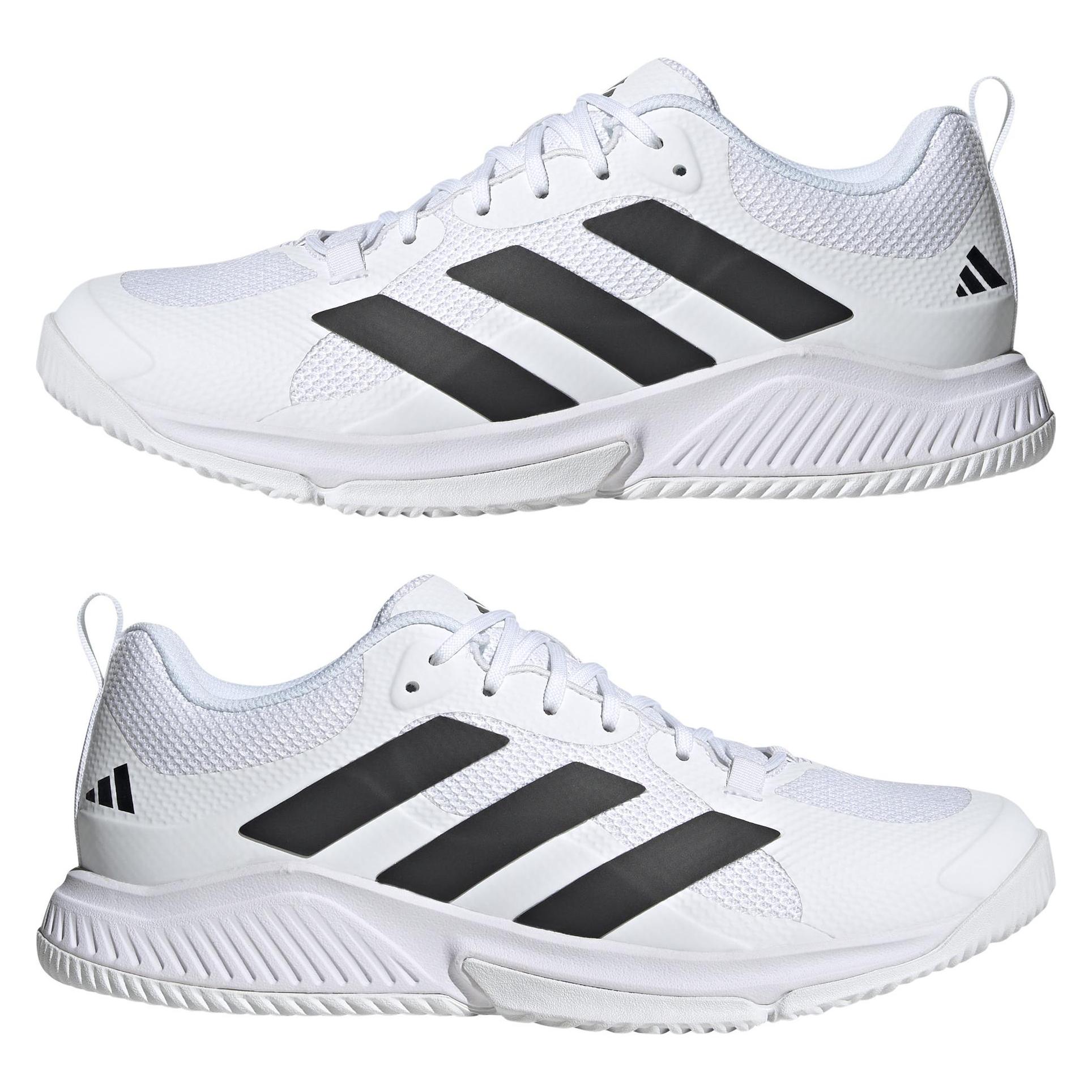 Adidas, Herren, Hallenschuhe, X8820160 (45, 45 1/3), Mehrfarbig, Weiss, Schwarz