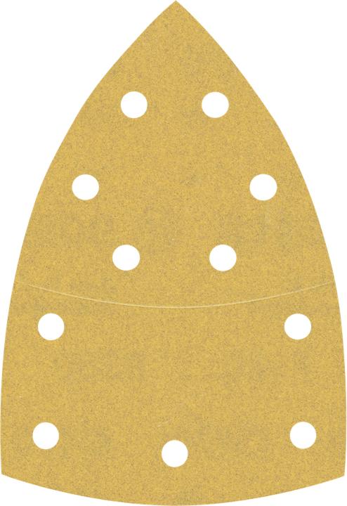 Produktbild Bosch Professional Zubehör EXPERT C470 Schleifpapier mit 11 Löchern für Multischleifer, 102 x 62 mm, 93 mm, G 180, 10-tlg. (180)