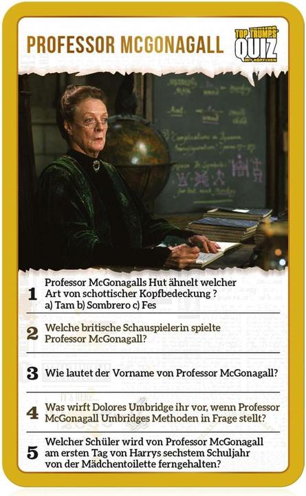 Produktbild Winning Moves Quiz: Harry Potter Hogwarts (Deutsch)