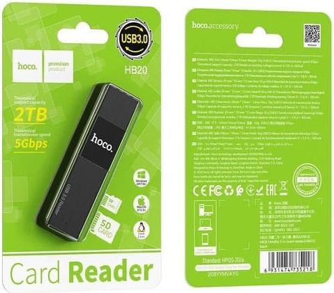 Image du produit Hoco HB20 Mindful, 2en1, 5 Gb/s, USB 3.0 (USB 3.0)