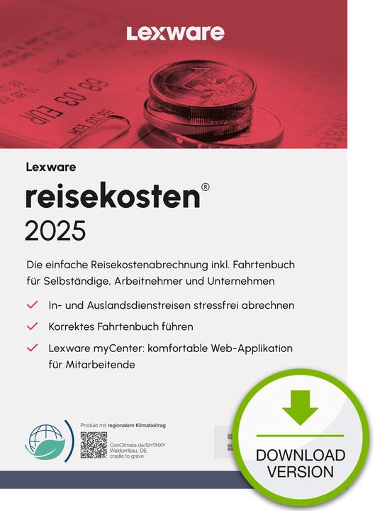 Image du produit Lexware reisekosten 2025 "unbegrenzte Laufzeit" Download, Comptabilité, Téléchargement éle (1 Utilisateur, Illimité)
