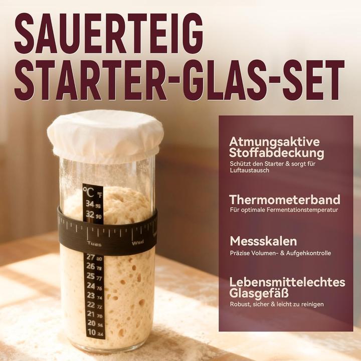 Produktbild Brotbackset mit Gärkorb und Sauerteig Starterset