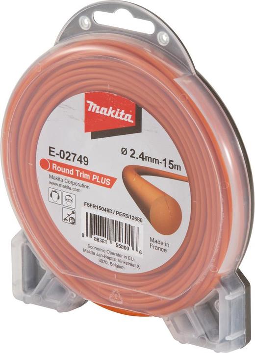 Image du produit Makita Fil de coupe rond 2,4mmx15m (Herbicide, Fil de coupe + bobine de fil)
