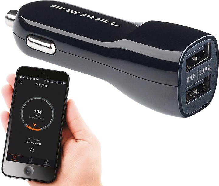 Produktbild Lescars Kfz-USB-Ladegerät mit Standortmarker