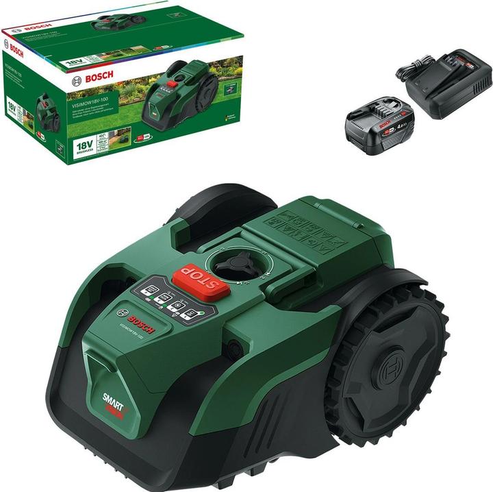 Actual product image Bosch Home & Garden VisiMow 18V-100 Set (100 m², Without boundary wire)