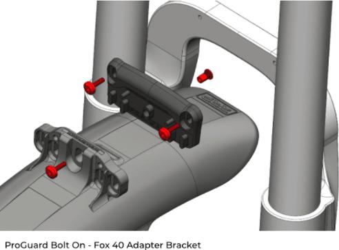 Produktbild RRP ProGuard - Adapter Brackets (Schutzblech Unterrohr)