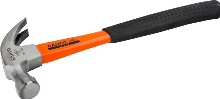 Actual product image Bahco Claw hammer with rubber grip and fibreglass handle 450 g (728.58 g)