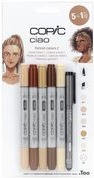 Produktbild Copic Marker ciao, 5+1 Set "Portrait 2" (Beige, Sandbraun, Sepia, 0.30 mm, 6 x)