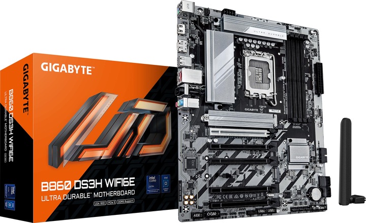 Actual product image Gigabyte B860 DS3H WIFI6E (LGA 1851, Intel B860, ATX)