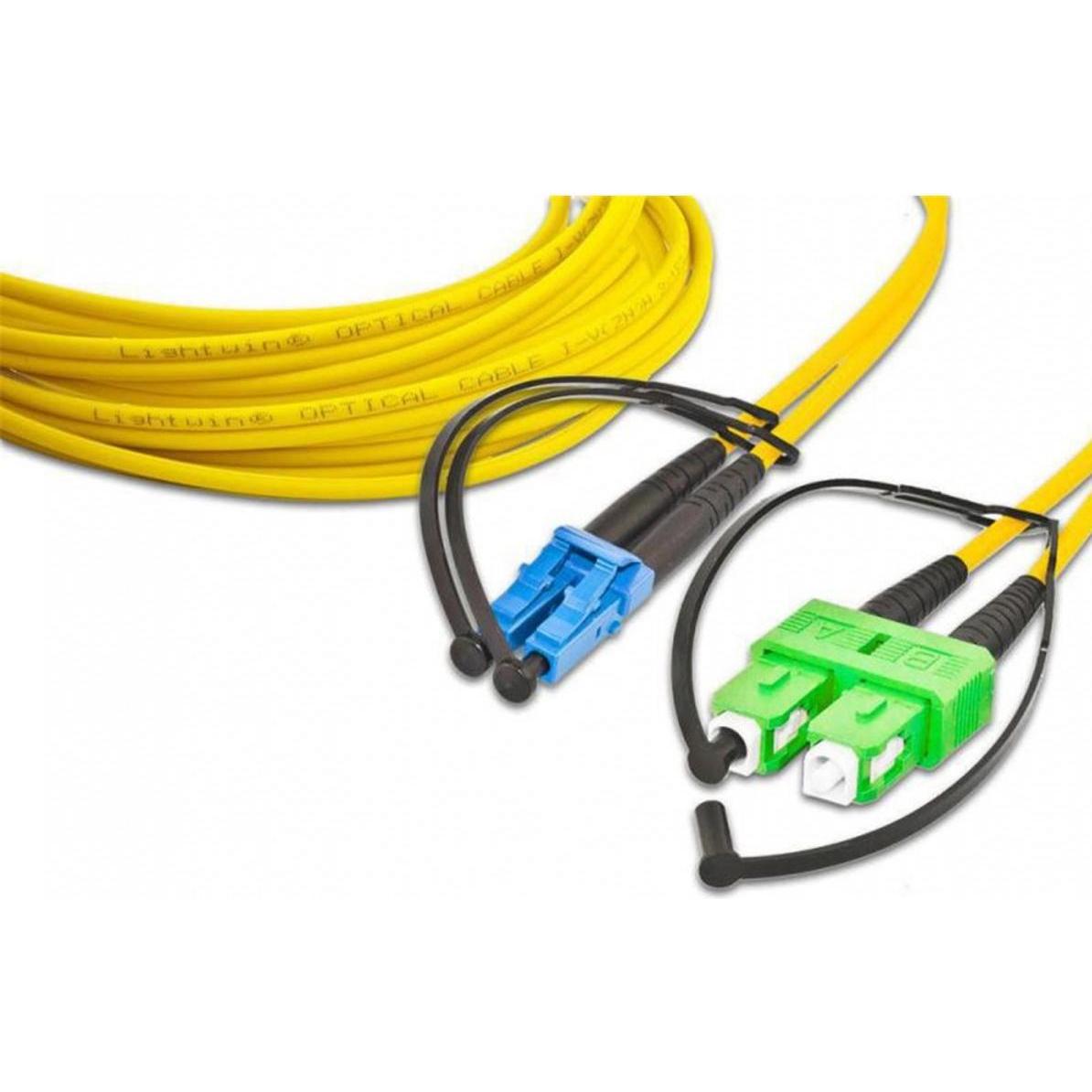 Lightwin LWL HQ Duplex Patchkabel, 1m (CAT6, 1 m), Netzwerkkabel