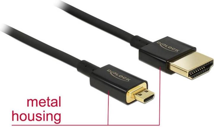 Produktbild Delock HDMI (Typ A) – micro HDMI (Typ D) (0.25 m)