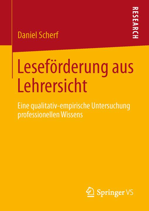 Produktbild Leseförderung aus Lehrersicht (Deutsch, Daniel Scherf, 2013)