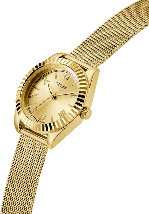 Produktbild Guess - Ladies Gold Tone Analog Watch with diamond GW0842L2